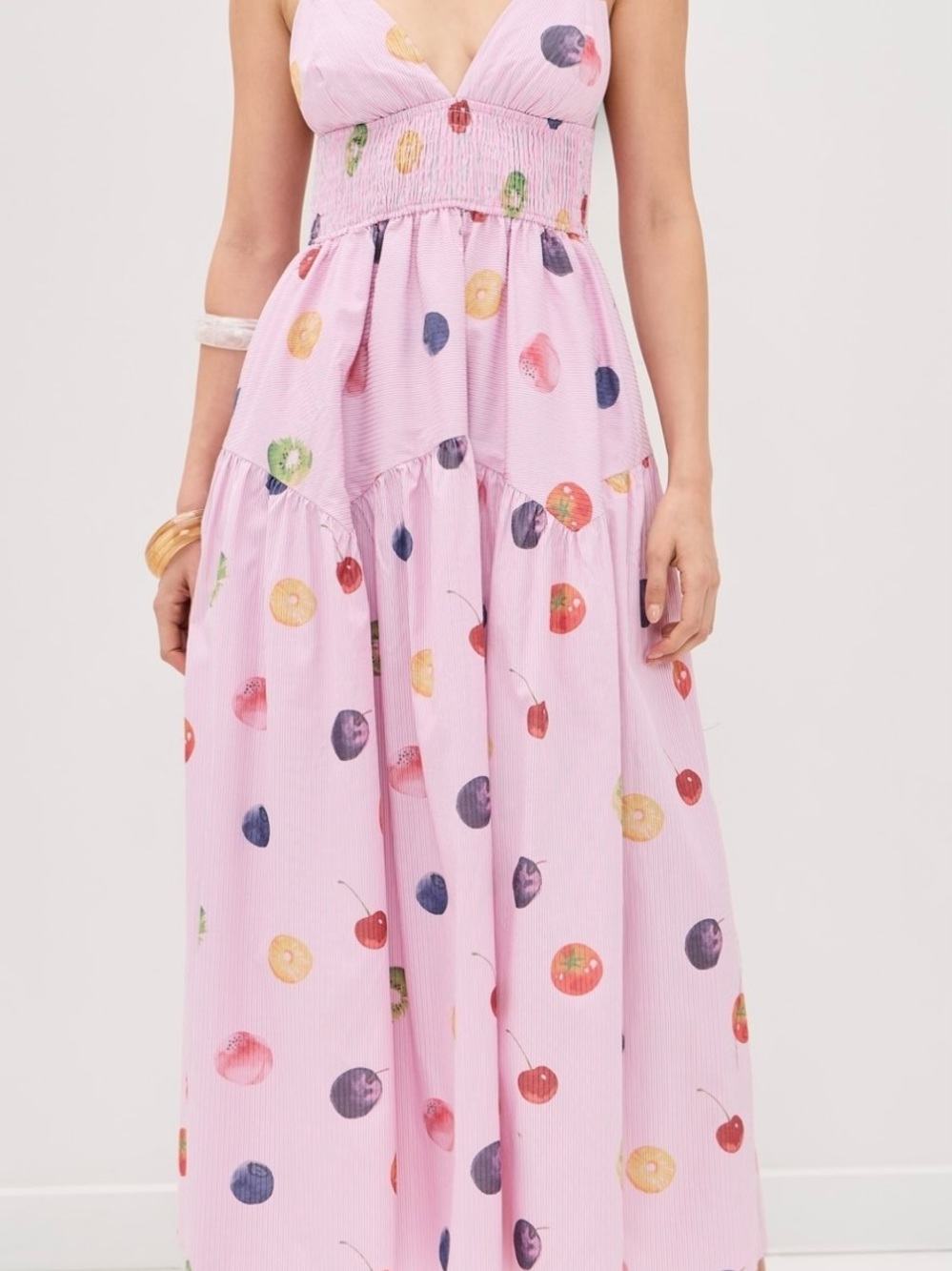 En Saison Pink Fruit Medley Maxi Dress - Women